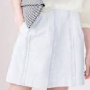 J Crew White Eyelet Mini Skirt Size XS​​​